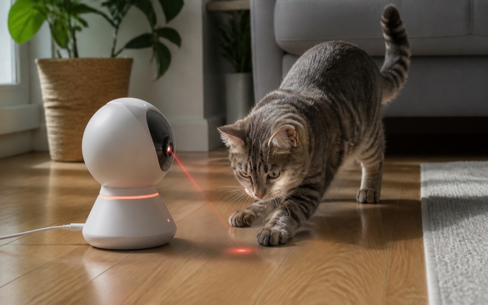 猫咪激光互动器概念外观